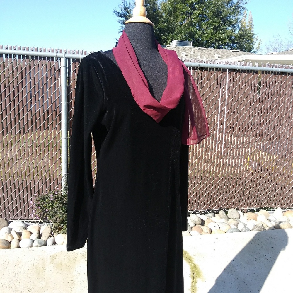 Ralph Lauren label-Velvet dress sz large